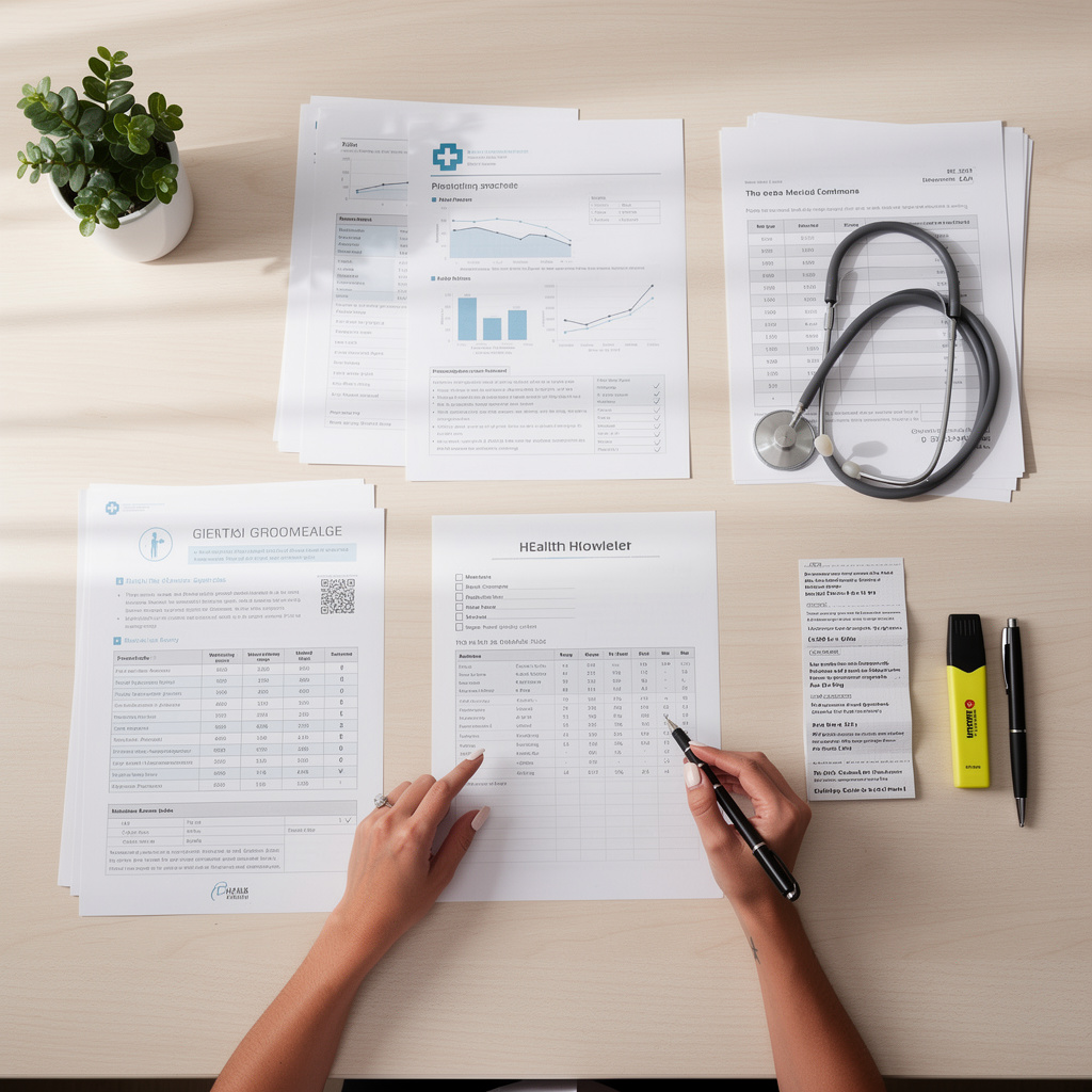Organized medical records and health documents for patient knowledge foundation